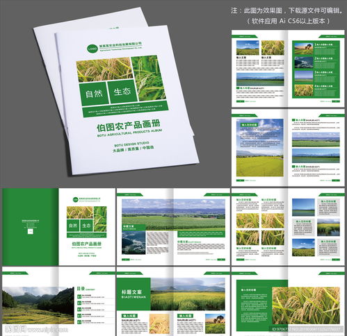 農(nóng)業(yè)農(nóng)產(chǎn)品作物畫冊模板圖片